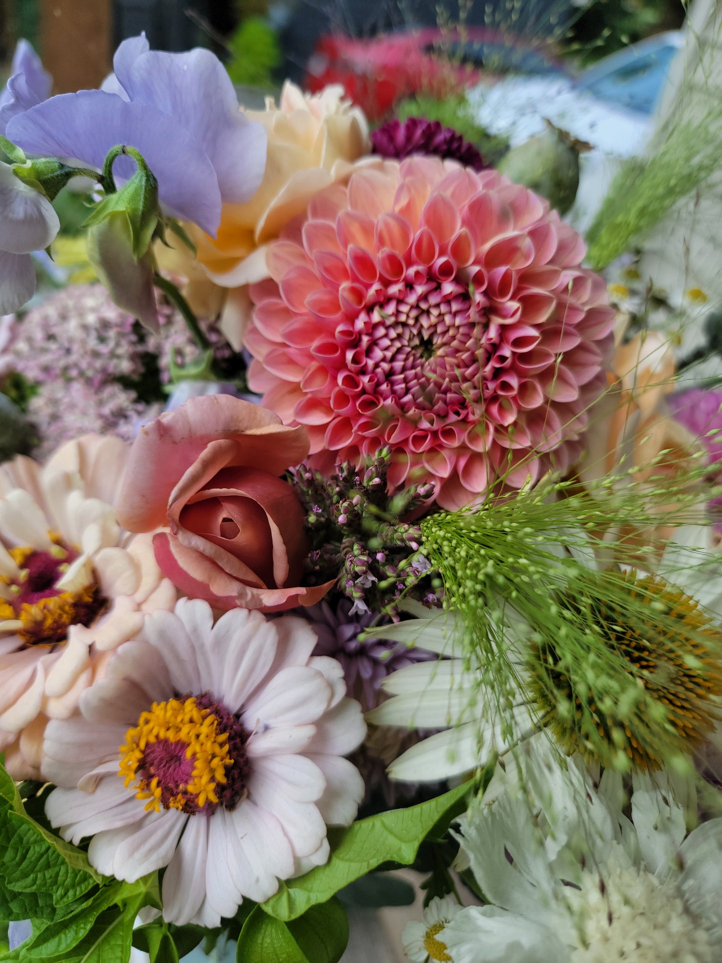 Seasonal Mixed Bucket of Blooms