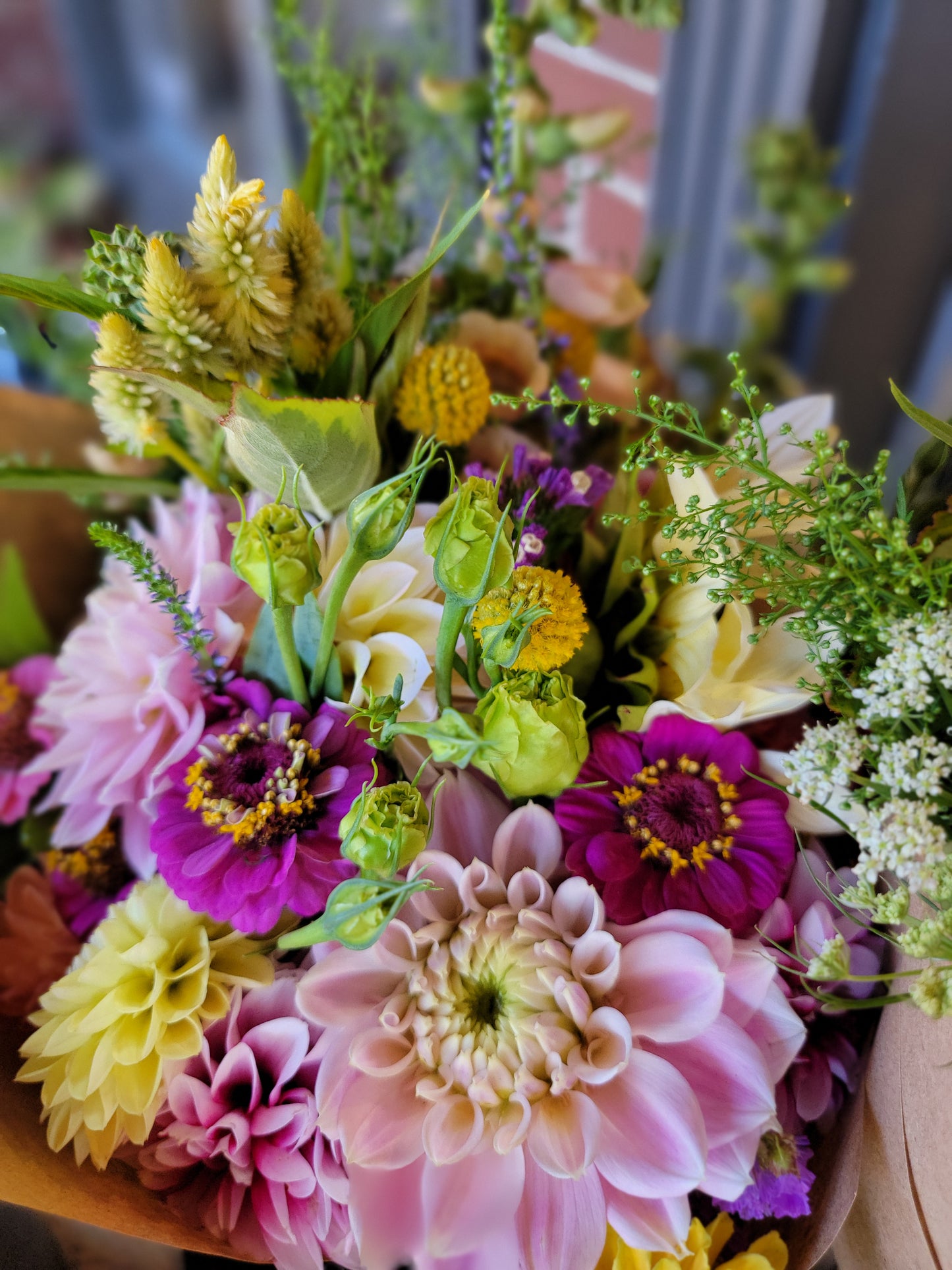 Seasonal Mixed Bucket of Blooms