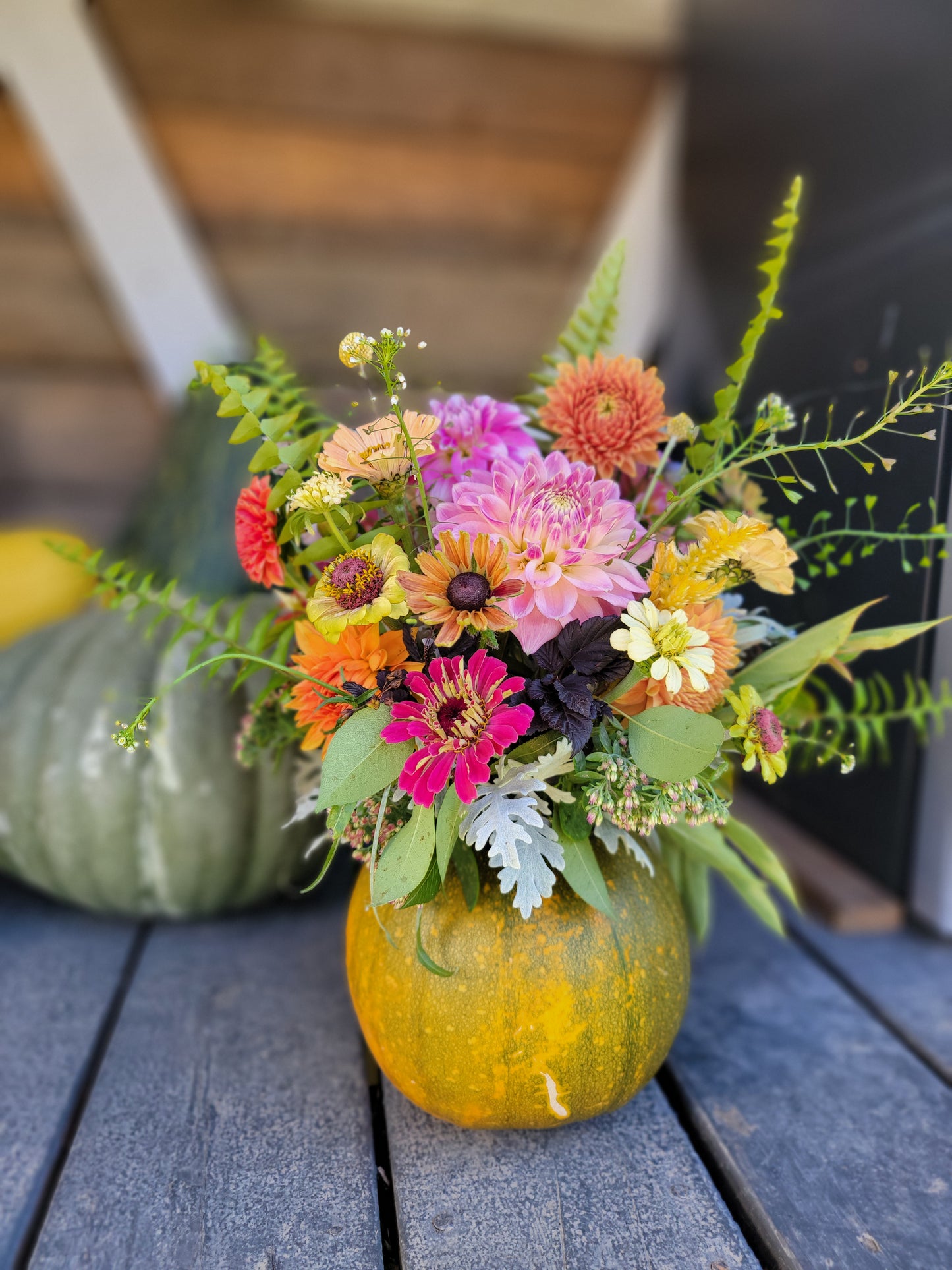 Autumn Harvest Pumpkin Arrangement