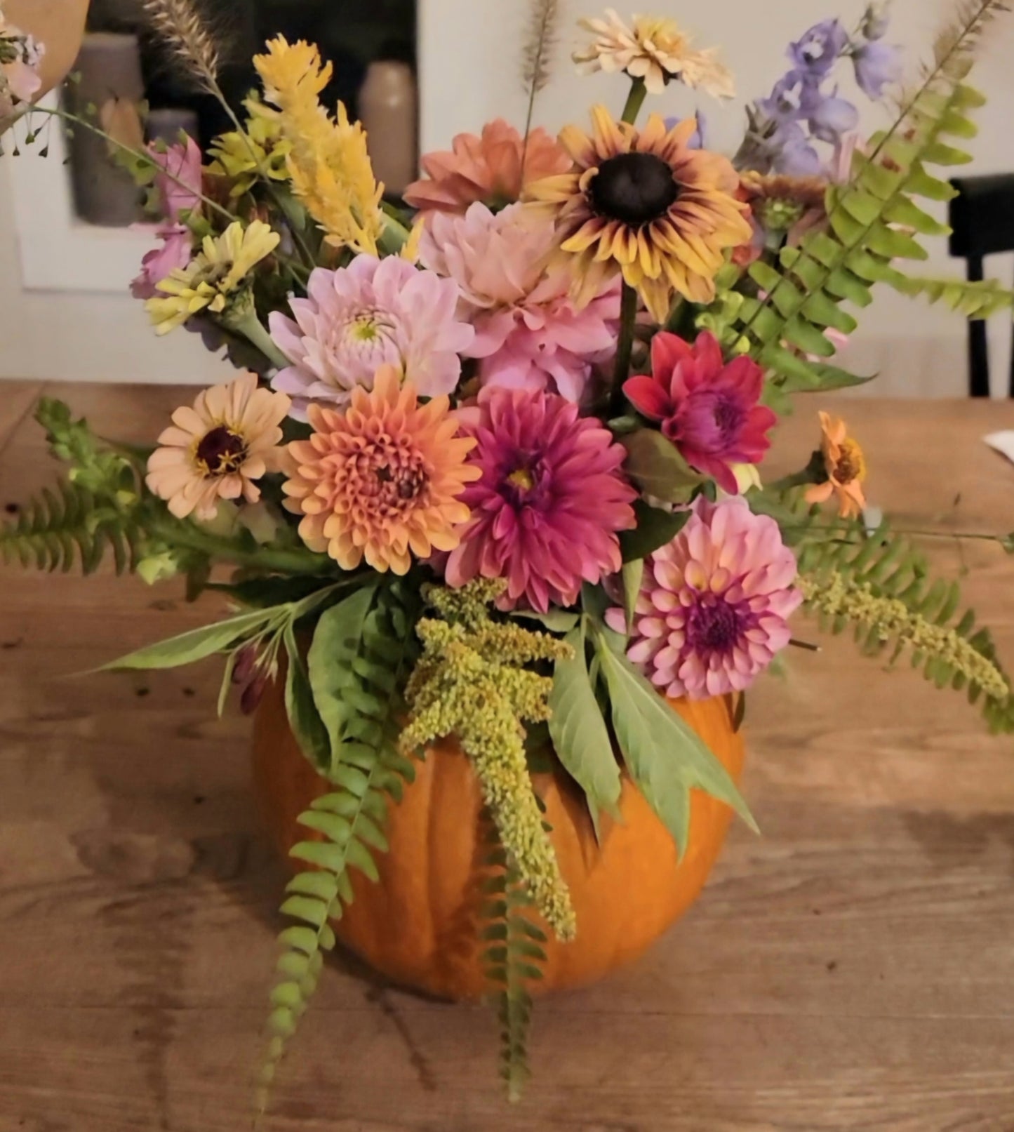 Autumn Harvest Pumpkin Arrangement