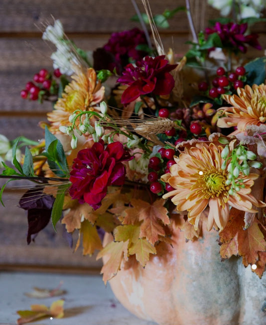 Autumn Harvest Pumpkin Arrangement