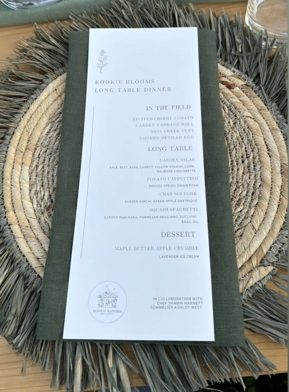 Farm-to-Table Dinner Experience at Rookie Blooms Flower Farm